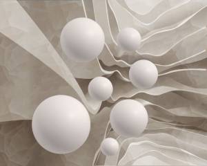 3D Фотообои Artegrafico «Шары на объемном фоне» ABS-085 акварель