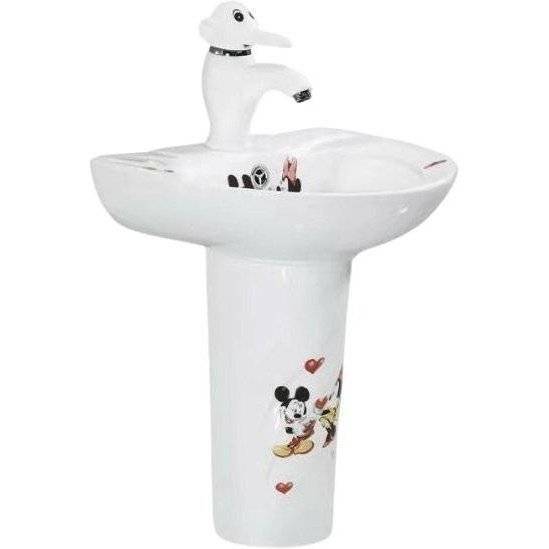 Раковина с пьедесталом SantiLine SL-2115 43 см