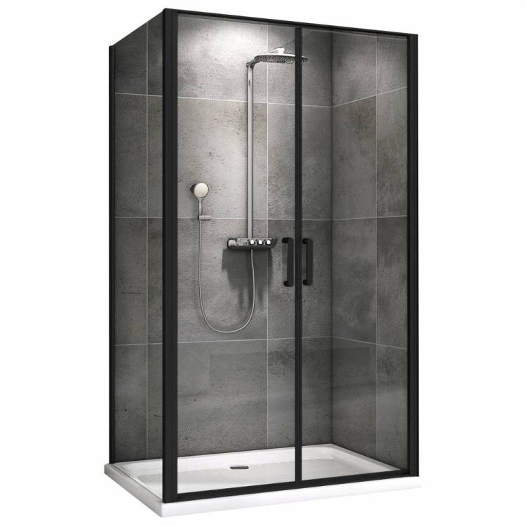 Душевой уголок Abber Sonnenstrand AG04100BC-S75B Черный
