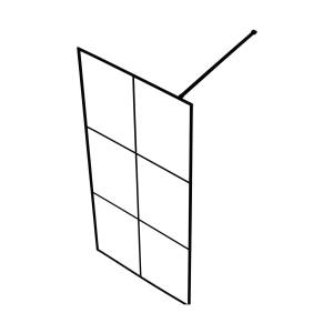 Душевая перегородка Bravat Blackline 90x195