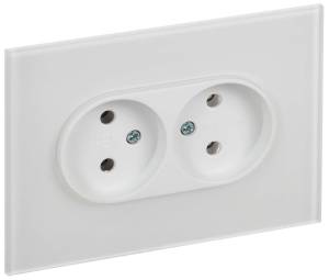 Розетка 2-местная IEK Skandy SK-R20-10-K01 арктический белый
