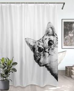 Шторка для ванной Bath Plus Charme Red Cat 4 ch-21326 180x200 белая