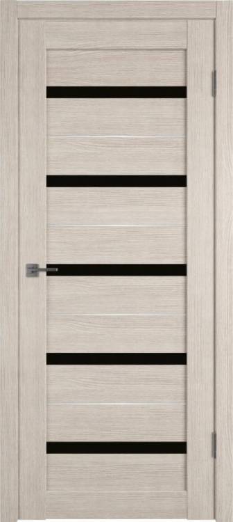 Межкомнатная дверь Владимирская Фабрика Дверей Atum Al 7 Cappuccino стекло Black Gloss SM 700x2000