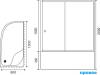 Душевой уголок Royal Bath RB 8120BK-T-R фото 7