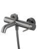 Смеситель для ванны Wonzon & Woghand WW-88639017-BGM с душем, темный графит фото 4