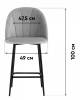 Стул полубарный Stool Group Логан Sn LV-121-Cb-01P-01 Синий фото 8