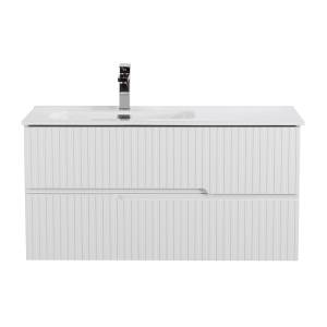 Тумба под раковину Cezares DUET-N-1000-2C-SO-BL-L Bianco Lucido, 100x45.7x50