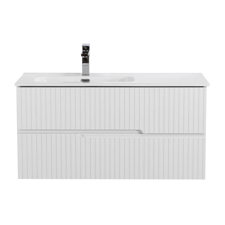 Тумба под раковину Cezares DUET-N-1000-2C-SO-BL-L Bianco Lucido, 100x45.7x50