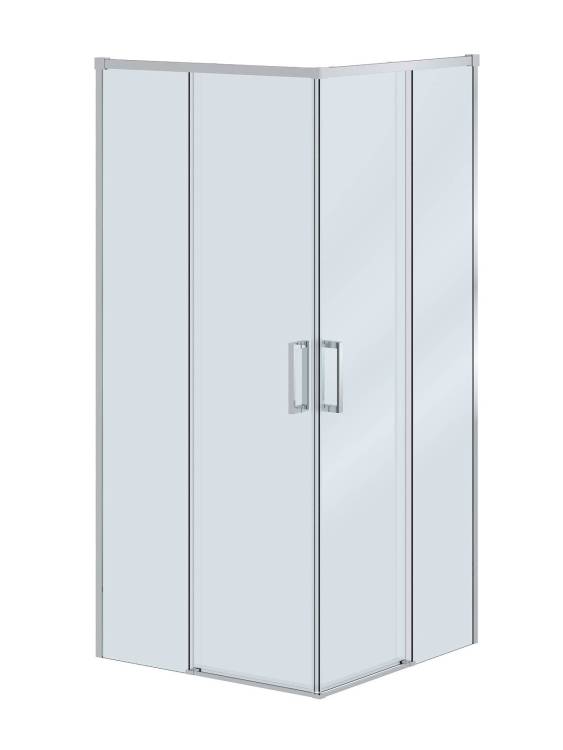 Душевой уголок Cezares PLANE-A-2-100-C-CR профиль хром, стекло прозрачное, 100x100x195