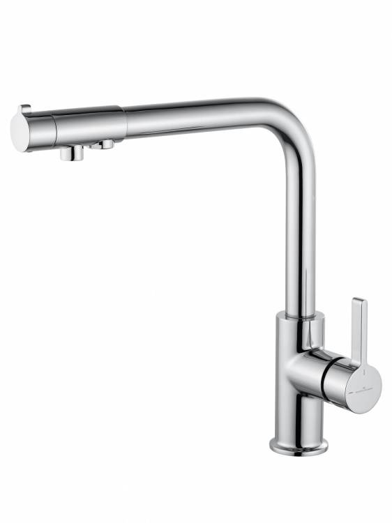 Смеситель для кухни Wonzon & Woghand WW-88458008-CR c подключением фильтра, хром