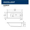 Акриловая ванна ACTIMA Aurum 170x70 на каркасе фото 5