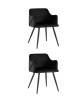 Набор из 2 стульев Stool Group Монарх New DC-1502 HLR-66 X2 черный