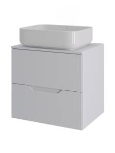 Тумба с раковиной Agger Свит SWE600ETWH-ST-5500W белая матовая, 60 см