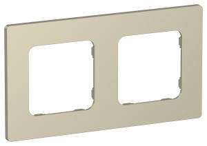 Рамка 2-постовая IEK Flite FI-M22-32-20-K37 шампань