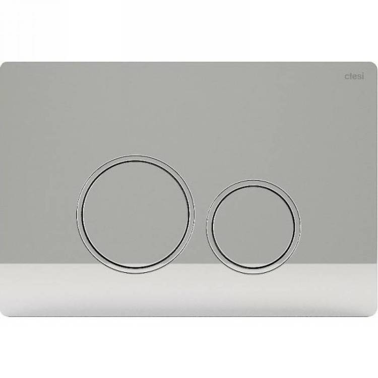 Кнопка смыва Ctesi Round BK0202120 хром