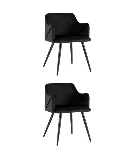 Набор из 2 стульев Stool Group Монарх New DC-1502 HLR-66 X2 черный
