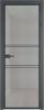 Межкомнатная дверь Profil Doors 2 AX цвет профиля Серая ночь, стекло безопасное 6 мм рэте 700x2000