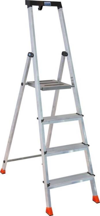 Стремянка Krause Monto Safety 128942 4 ступени, односторонняя