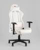 Кресло компьютерное Stool Group TopChairs GMM-080 GMM-080WB white-bl.arm белый на черной базе, с подсветкой фото 2