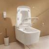 Унитаз подвесной VitrA V-Care Prime 7231B403-6216 безободковый, с биде и микролифтом фото 8