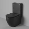 Унитаз-компакт Grossman Торнадо GR-4494BMSQ безободковый, с крышкой-сиденьем микролифт, черный матовый фото 4