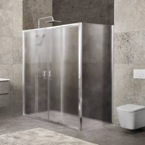 Душевой уголок BelBagno Unique AH-21-170/200-90-P-Cr стекло punto