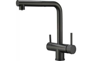 Смеситель для кухни EMAR Steel ЕСВ 7017 Black