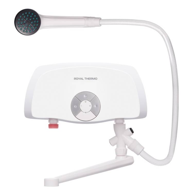 Проточный водонагреватель Royal Thermo Smartfix TS 6.5 kW, с краном и душем