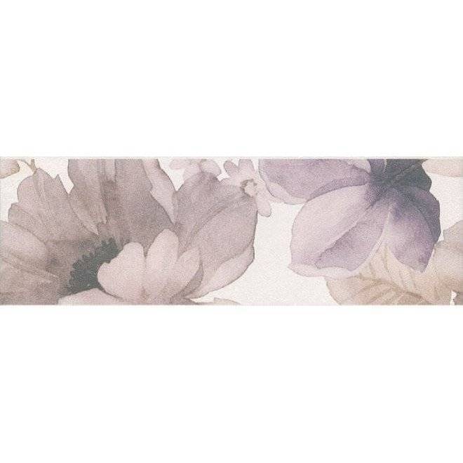 Бордюр Kerama Marazzi Город на воде MLD/A76/12106R Цветы Обрезной 8x25