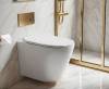 Унитаз подвесной Cerutti Spa Faro CT10833 безободковый, сиденье микролифт, белый