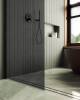 Душевая перегородка MaybahGlass MGD-698-6ш 79x195, стекло графит 8 мм, профиль черный фото 4