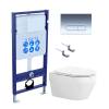 Комплект Aquatek Лея SET AQUATEK ЛЕЯ cm-017 4в1 кнопка черный матовый