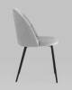 Набор из 2 стульев Stool Group Логан AV 413-Cs-08 X2 светло-серый, велюр фото 3
