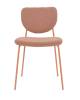 Стул Stool Group Gigi DRC-9155-B URL426-5 Dark Red-1 коричневый, розовые ножки фото 2