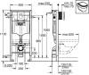 Комплект Унитаз подвесной Jacob Delafon Elite EDX114RU-00 безободковый + Инсталляция Grohe Rapid SL 38772001 3 в 1 с кнопкой смыва фото 10