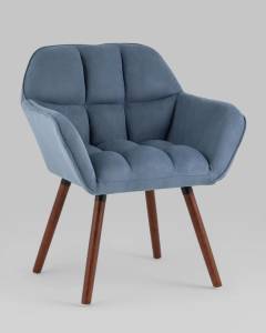 Кресло Stool Group Брайан BRUYNE HY-20-5218 замша, глубокий синий NC
