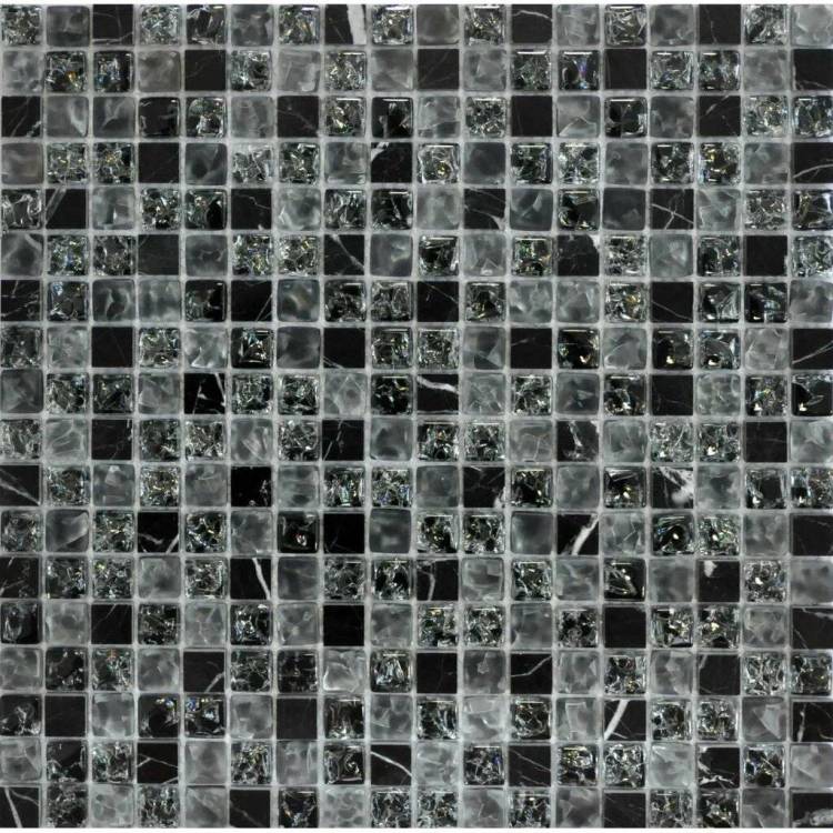 Мозаика Q-stones Камень+стекло QSG-028-15/8 30.5x30.5