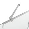 Шторка на ванну стеклянная D&K Matrix DG1109001 с фиксированной и подвижной частью хром полированный фото 4