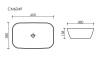 Раковина Ceramica Nova Element CN6049MDH темный антрацит матовый, 60x38 фото 5