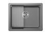 Мойка кухонная Granula Kitchen Space KS-5501U алюминиум