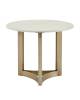 Стол журнальный Stool Group Кассия EET-292-BRCGS-white 333-2 светлая керамика 60x60x50