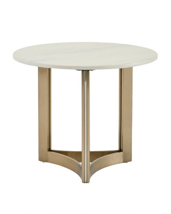 Стол журнальный Stool Group Кассия EET-292-BRCGS-white 333-2 светлая керамика 60x60x50