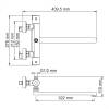 Смеситель для ванны Wasserkraft Berkel 4822L Thermo термостатический, с длинным изливом, хром фото 5