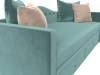 Детский прямой диван Лига Диванов Дориан 113722 Бирюзовый\Бежевый 200/90/82 фото 4