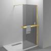 Душевая перегородка Vincea Walk-In HR VSW-4HR900CGG 900x2000, профиль брашированное золото, стекло тонированное