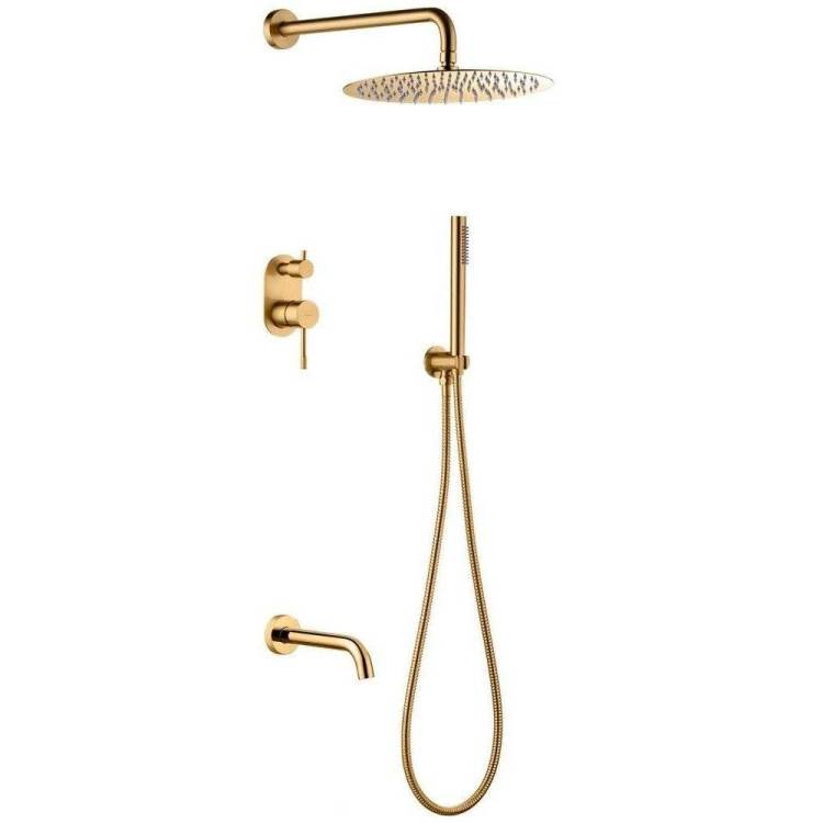 Душевой комплект Boheme Uno 464-2-MG Matt Gold