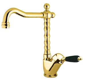 Смеситель для раковины Fiore Imperial Black 89OO2245 золото