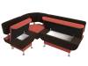 Диван угловой Лига диванов Альфа 116706L Коричневый\Красный Левый фото 7