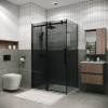 Душевой уголок Grossman Classic 120.K33.04.1110.21.10 профиль черный матовый, стекло тонированое, 110x100x195 фото 5