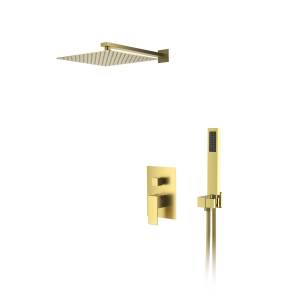 Душевая система D&K Bayern.Liszt DA1515707A04 золотая матовая, встраиваемая